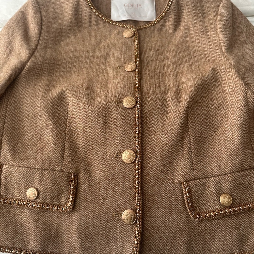 GOELIA Tan Women's Jacket - Picture 8 of 13